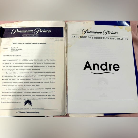 ❤️”ANDRE”MEMORABILIA PRESS INFORMATION ON❤️HOLLYWOOD COLLECTABLES❤️ - Picture 11 of 11